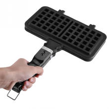 Amazon Supplier Aluminum Alloy Gas Cooker Dual Head Non Stick Mini Plates Waffle Maker